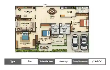 Plot 2400 SqFt